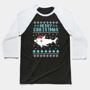 Merry Christmas shark Baseball T-Shirt